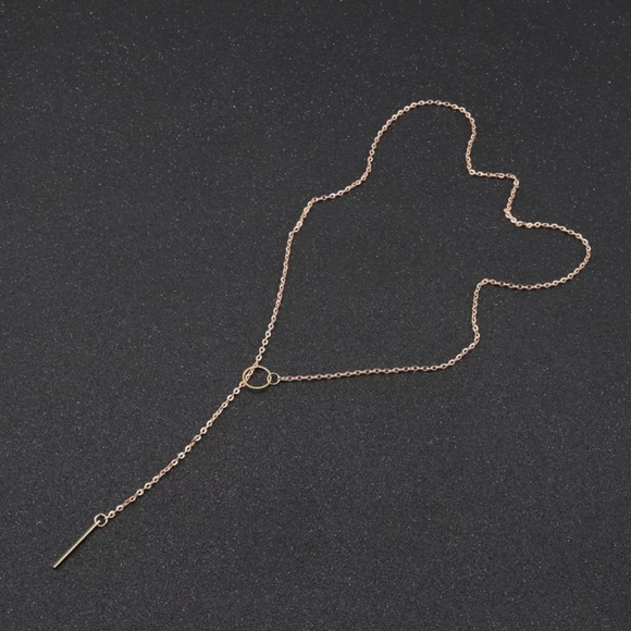 NEW 18k Gold-Plated Adjustable Long Lariat Necklace - Picture 6 of 12